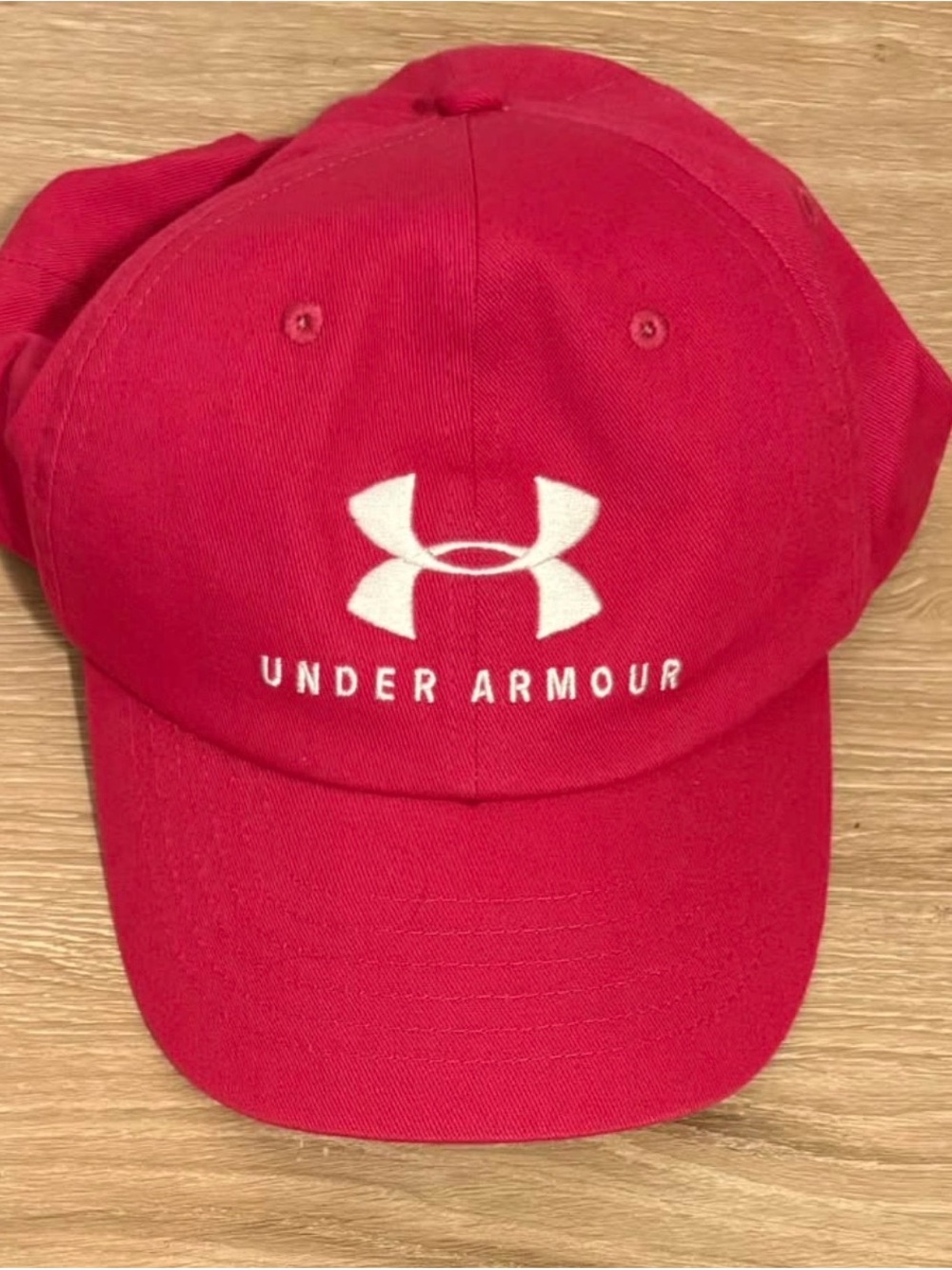 Under Armour Kids Red Cap with White Logo
